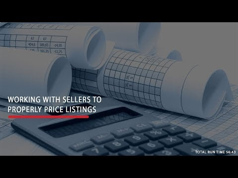 Working with Sellers to Properly Price Listings