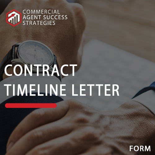 Timeline Letter Statement Example Commercial Real Estate Forms | Transaction Timeline Letter